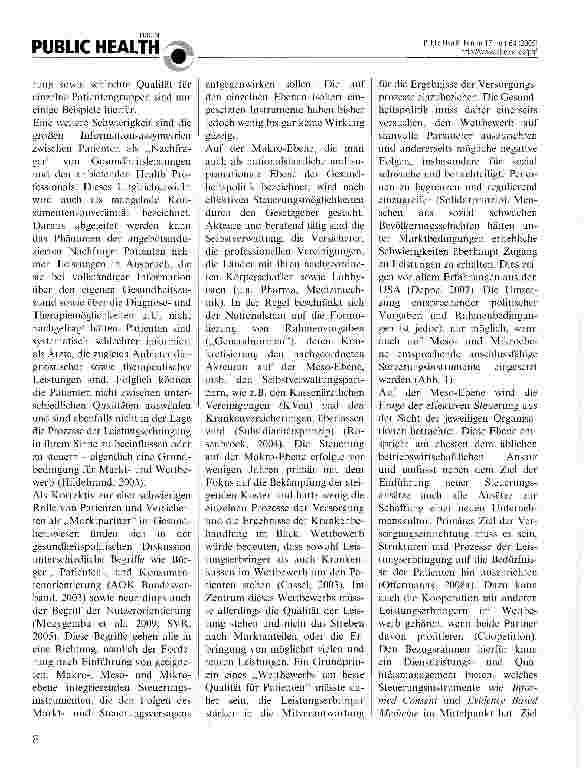 Vorschauseite 2: Wettbewerb und Markt im Gesundheitswesen: Gegen oder für Patienten?