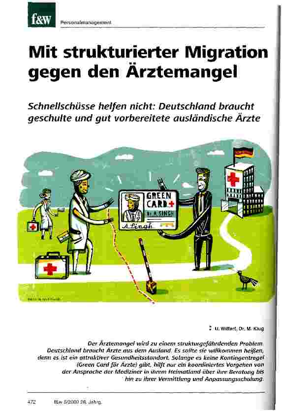 Vorschauseite 1: Mit strukturierter Migration gegen den Ärztemangel