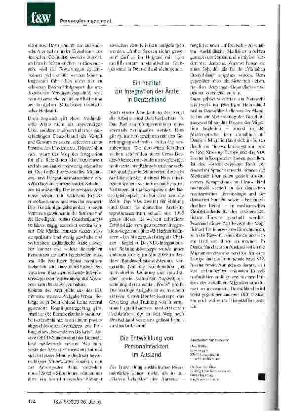 Vorschauseite 3: Mit strukturierter Migration gegen den Ärztemangel