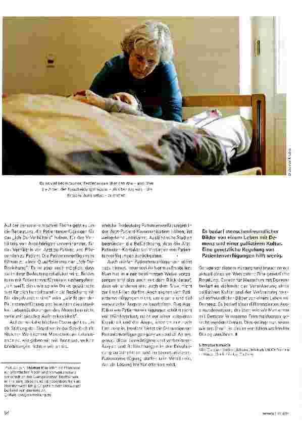 Vorschauseite 2: Patientenverfügungen sind keine Patentlösungen
