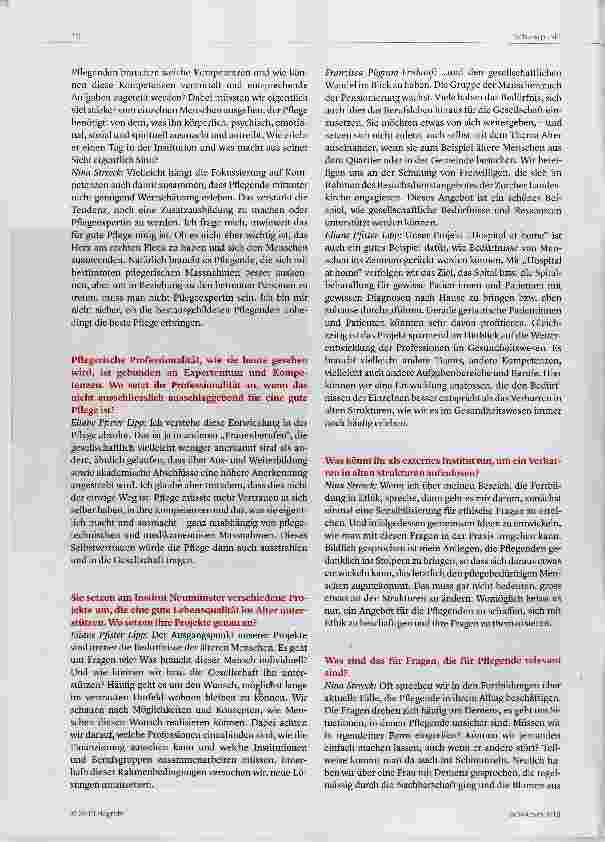 Vorschauseite 2: „Gute Pflege ist Beziehungsgestaltung“