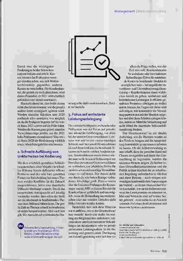 Vorschauseite 2: MDK-Reformgesetz Abrechnungsprüfung neu erfunden