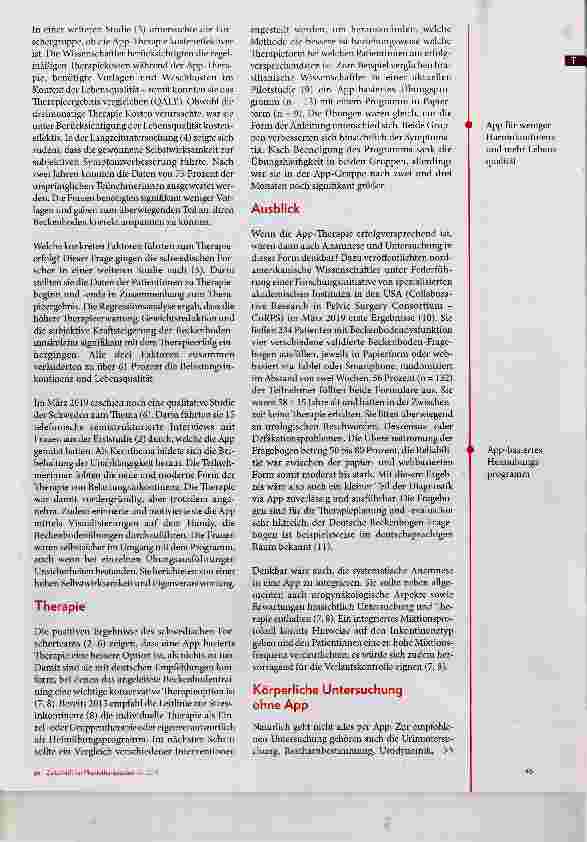 Vorschauseite 2: Mit App zur Kontinenz