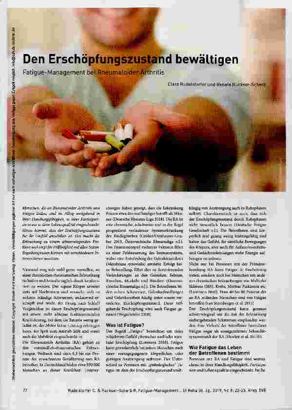 Vorschauseite 1: Den Erschöpfungszustand bewältigen