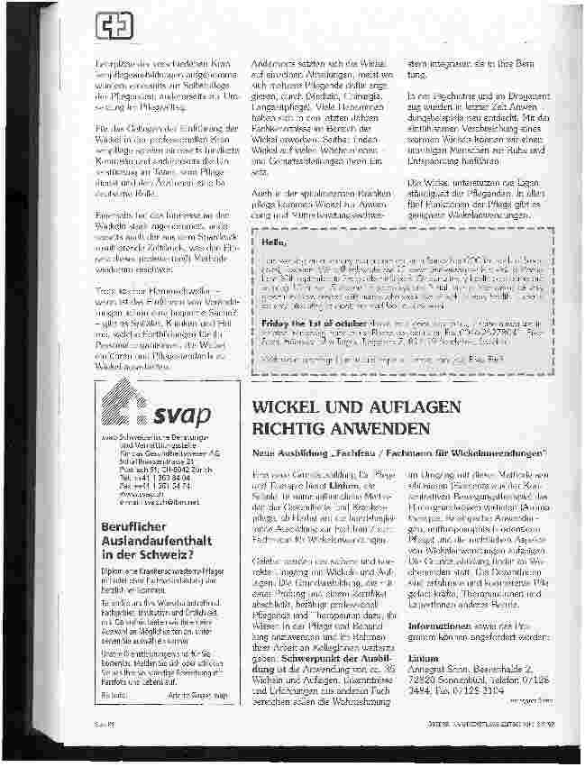Vorschauseite 3: Wickel und Kompressen - früher und heute
