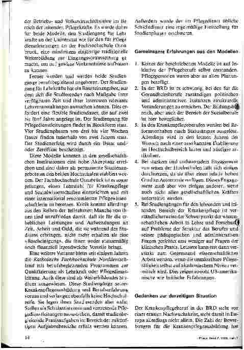 Vorschauseite 6: Krankenpflege und der tertiäre Bildungsbereich in der Bundesrepublik Deutschland