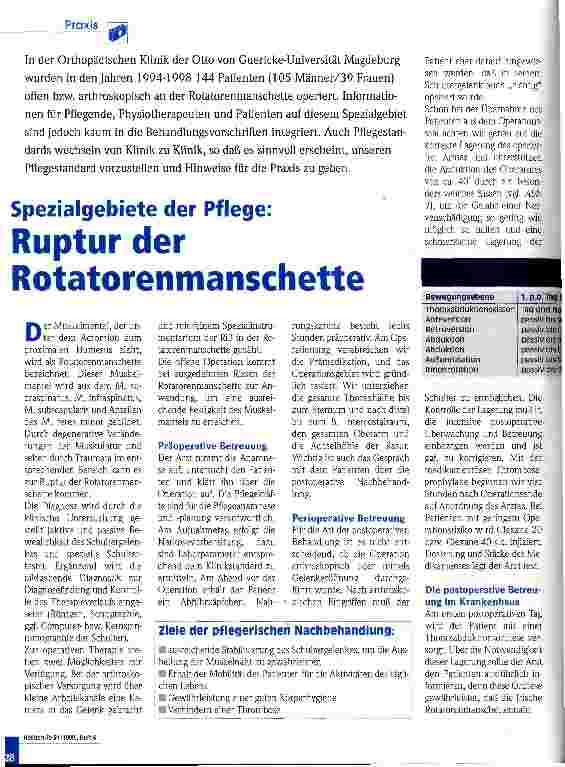 Vorschauseite 1: Ruptur der Rotatorenmanschette