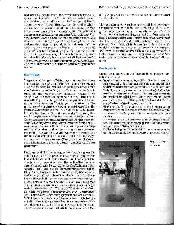 Vorschauseite 2: Funktionalität und Ästhetik auf einer psychiatrischen Akutstation - ist das möglich?