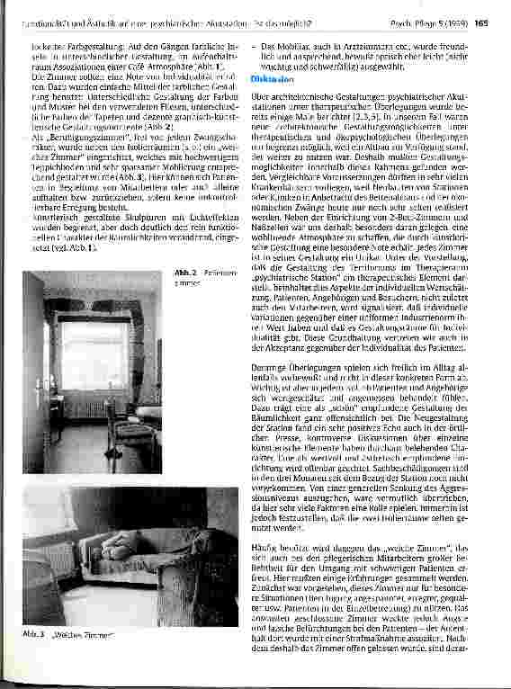 Vorschauseite 3: Funktionalität und Ästhetik auf einer psychiatrischen Akutstation - ist das möglich?