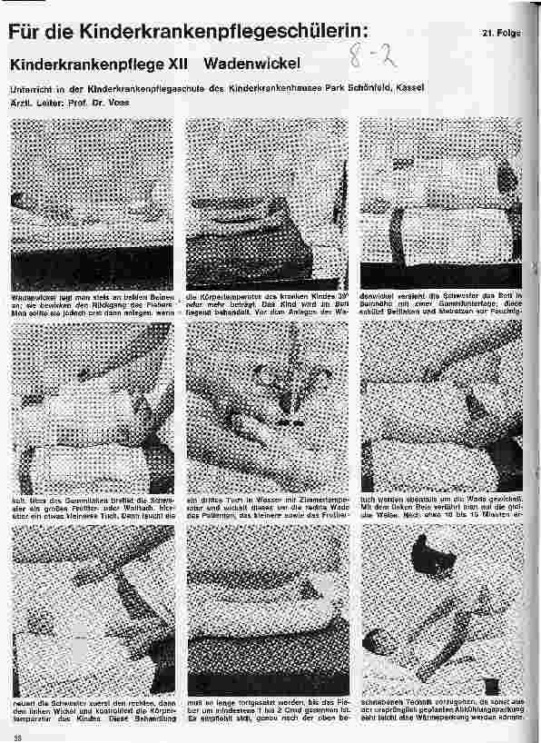 Vorschauseite 1: Für die Kinderkrankenpflegeschülerin: Kinderkrankenpflege XII : Wadenwickel 21. Folge