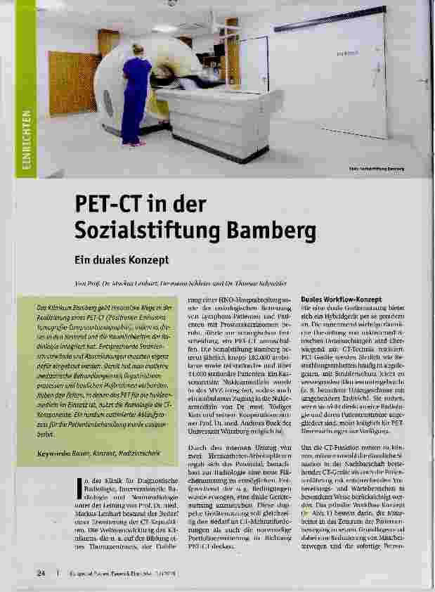 Vorschauseite 1: PET-CTinder Sozialstiftung Bamberg