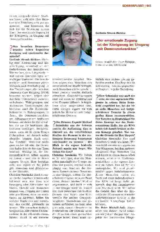 Vorschauseite 2: Die qualitätsgeleitete KDA-Pflegeoase verzichtet auf Mehrbettzimmer