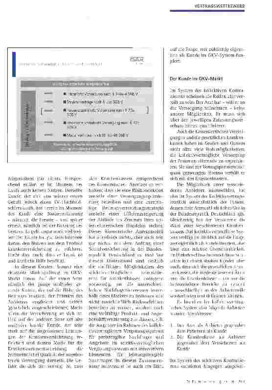 Vorschauseite 2: Aspekte neuer Vertragsstrategien der Krankenkassen aus Sicht der DAK