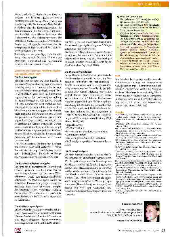 Vorschauseite 2: Die Problemaufgabe im Problem-based Learning (PBL)