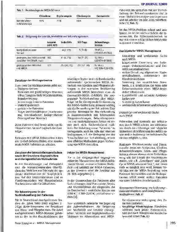 Vorschauseite 2: MRSA-Management