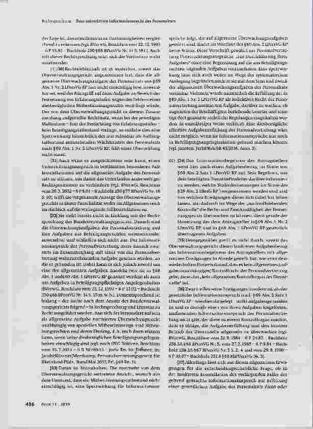 Vorschauseite 5: Zum anlassfreien Informationsrecht des Personalrats