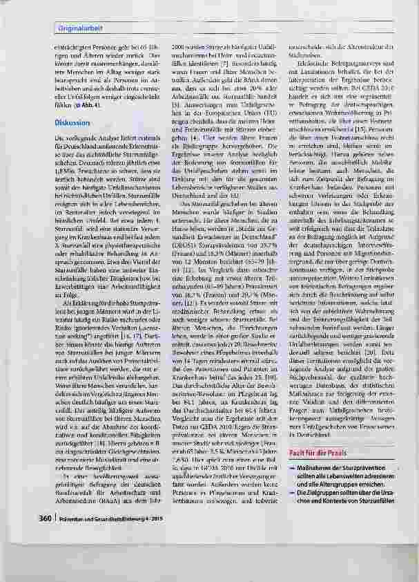 Vorschauseite 6: Sturzunfälle bei Erwachsenen