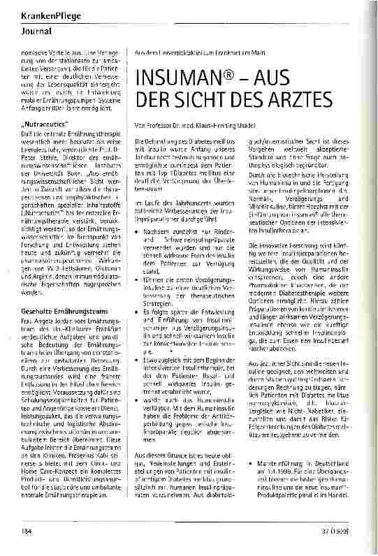 Vorschauseite 2: Meilenstein der enteralen Ernährung