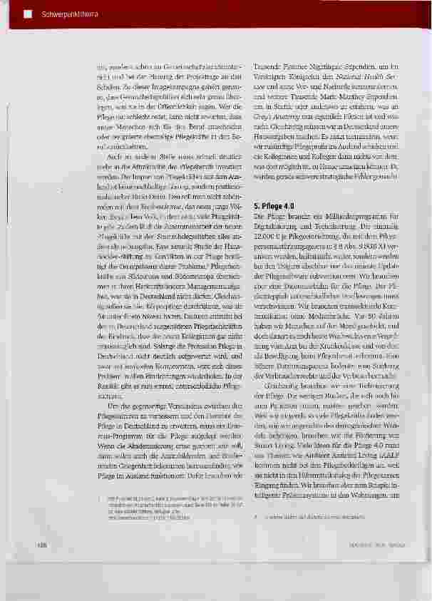 Vorschauseite 4: Fünf Punkte für eine Reform der Pflege