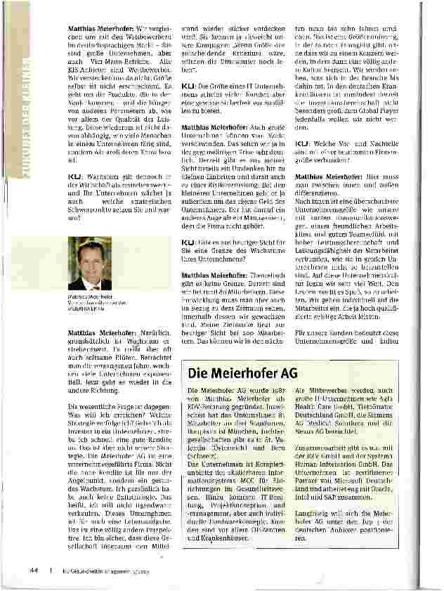 Vorschauseite 2: Zum Global-Player wollen wir nicht werden