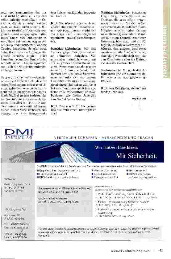 Vorschauseite 3: Zum Global-Player wollen wir nicht werden