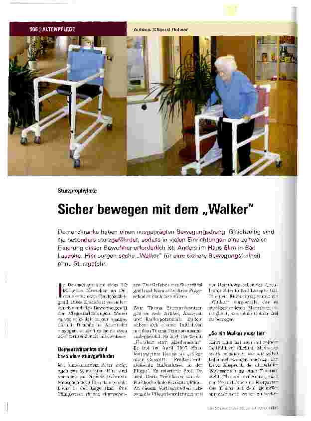 Vorschauseite 1: Sicher bewegen mit dem „Walker