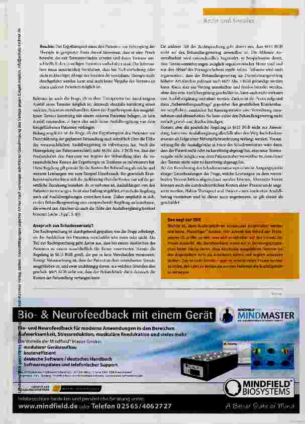 Vorschauseite 2: Ausfall von Behandlungseinheiten was Praxen von ihren Patienten einfordern können