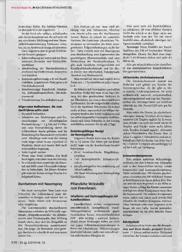 Vorschauseite 2: Nasennebenhöhlenentzündung (Sinusitis)