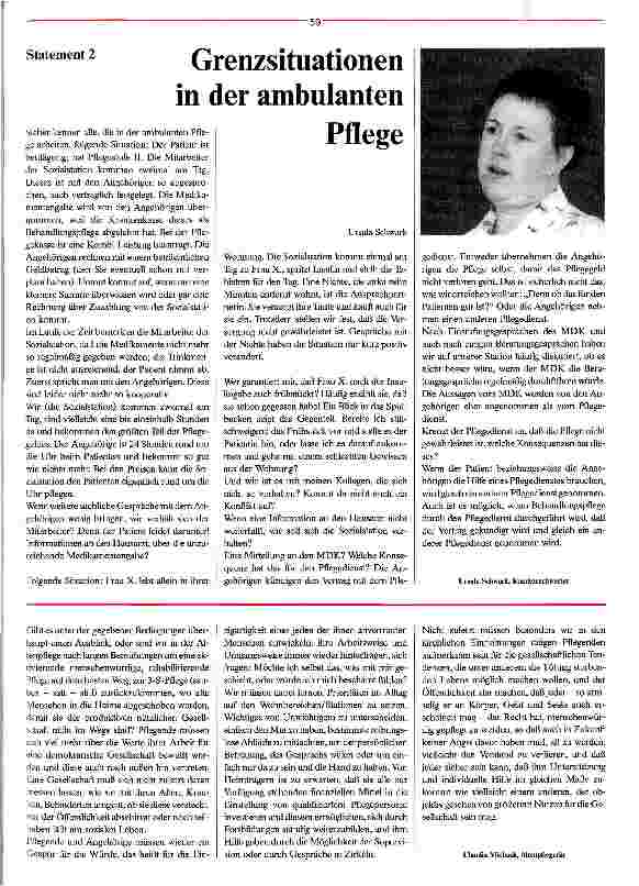 Vorschauseite 2: Grenzsituationen in der Pflege