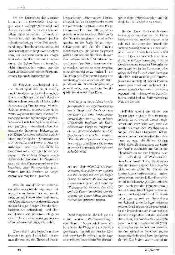 Vorschauseite 2: Behandlungsabbruch auf einer pädiatrischen Intensivpflegestation Eine Herausforderung an das multidisziplinäre Team