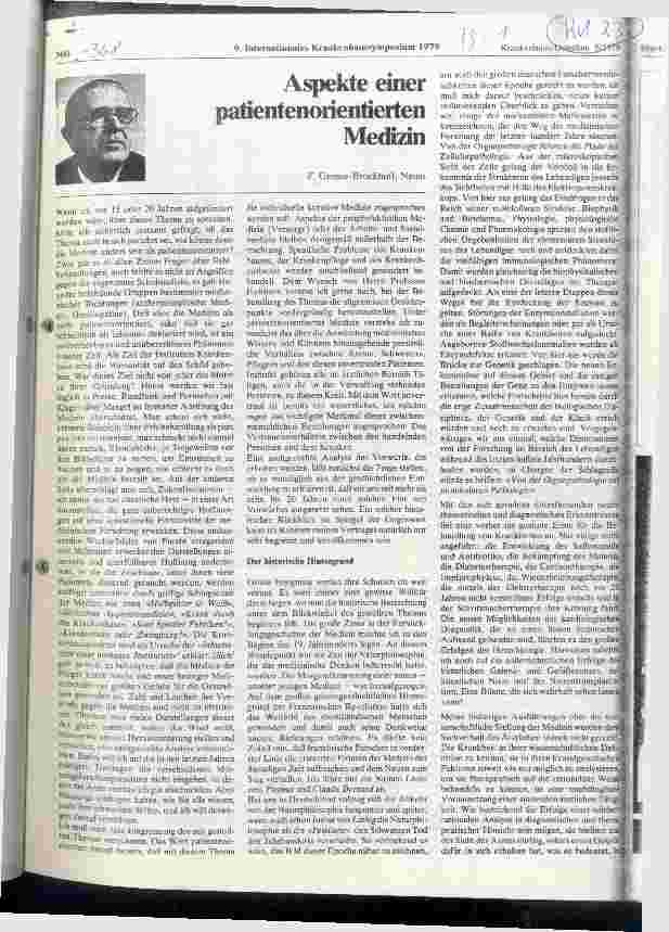 Vorschauseite 1: Aspekte einer patientenorientierten Medizin