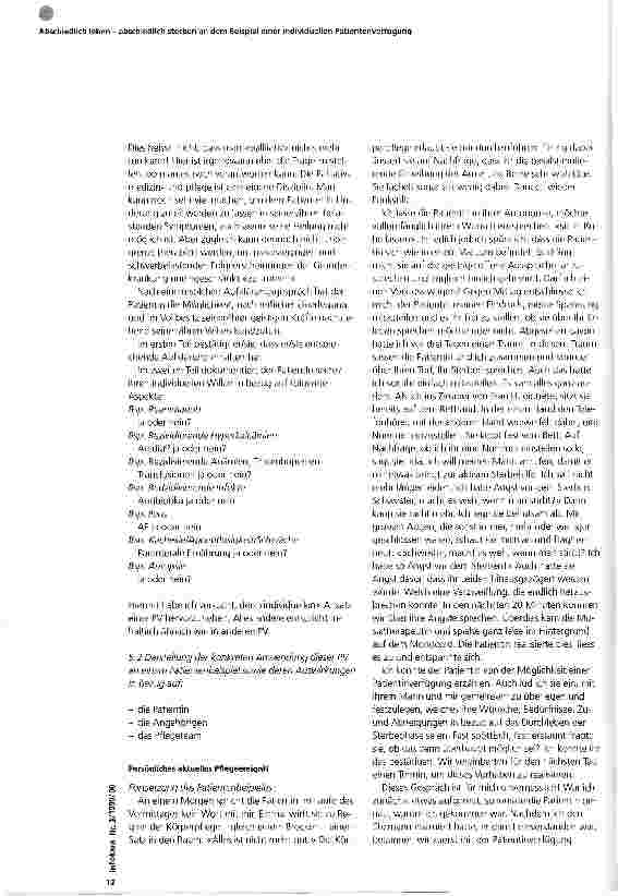 Vorschauseite 6: Abschiedlich leben - abschiedlich sterben an dem Beispiel einer individuellen Patientenverfügung