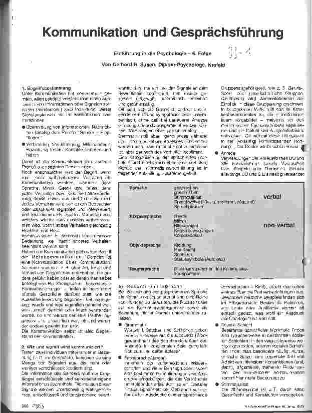 Vorschauseite 1: Kommunikation und Gesprächsführung Einführung in die Psychologie 6. Folge