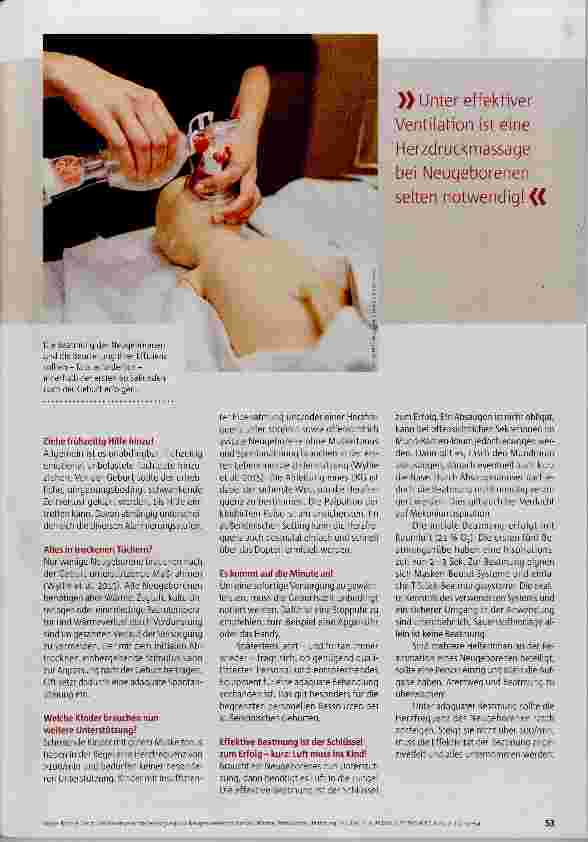 Vorschauseite 2: Wärme, Stimulation, Beatmung