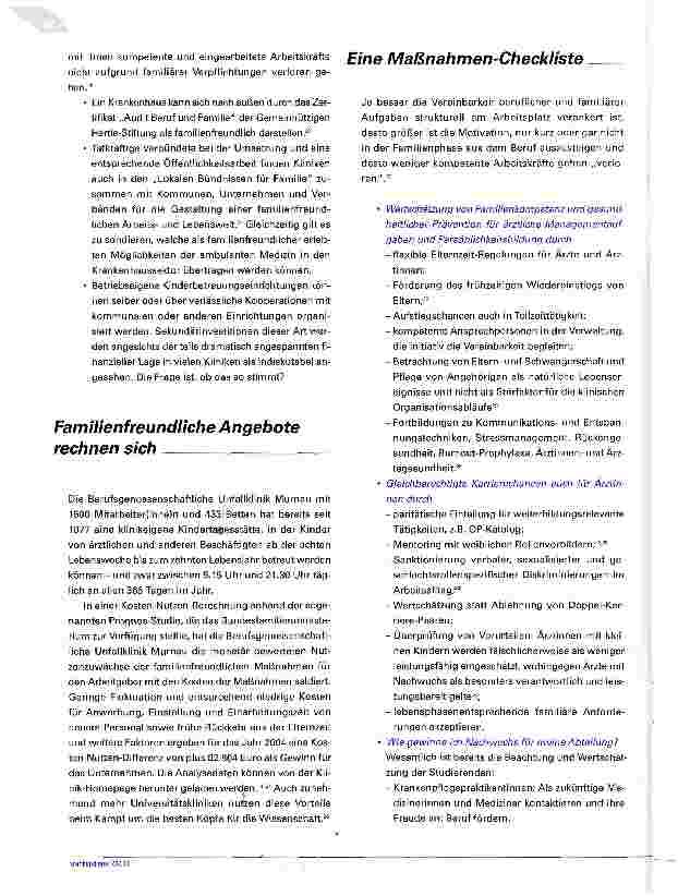 Vorschauseite 3: Familienfreundlichkeit lohnt sich