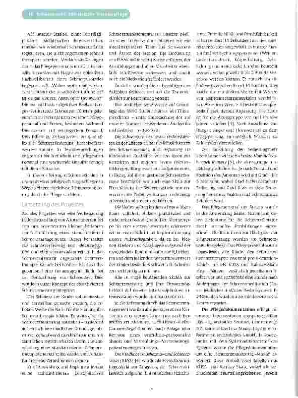 Vorschauseite 2: Initiative Situationsadaptierte Analgesie bei Kindern (ISAAK)