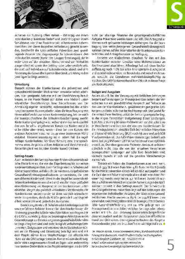 Vorschauseite 2: Finanzierung über die Gesetzliche Krankenversicherung (GKV)