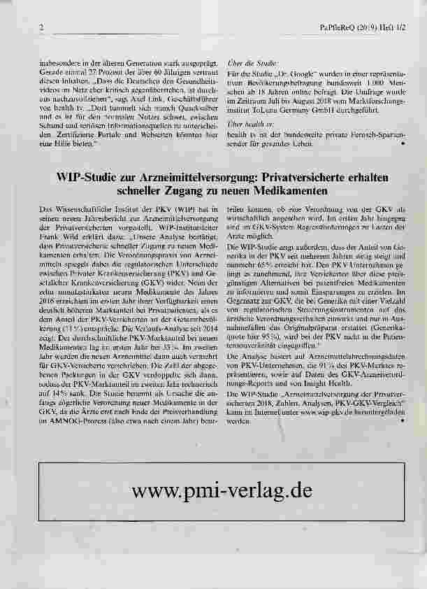 Vorschauseite 2: health-tv Studie: Deutsche konsultieren Dr. Google regelmäßigvertrauen ihm aber nicht