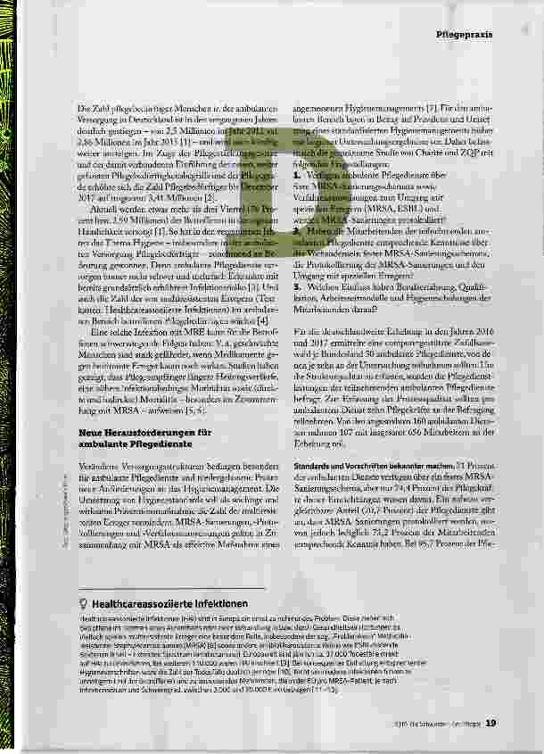 Vorschauseite 2: Umgang mit MRE in der ambulanten Pflege