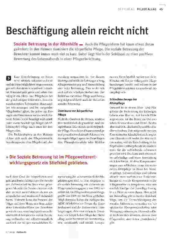 Vorschauseite 2: Beschäftigung allein reicht nicht
