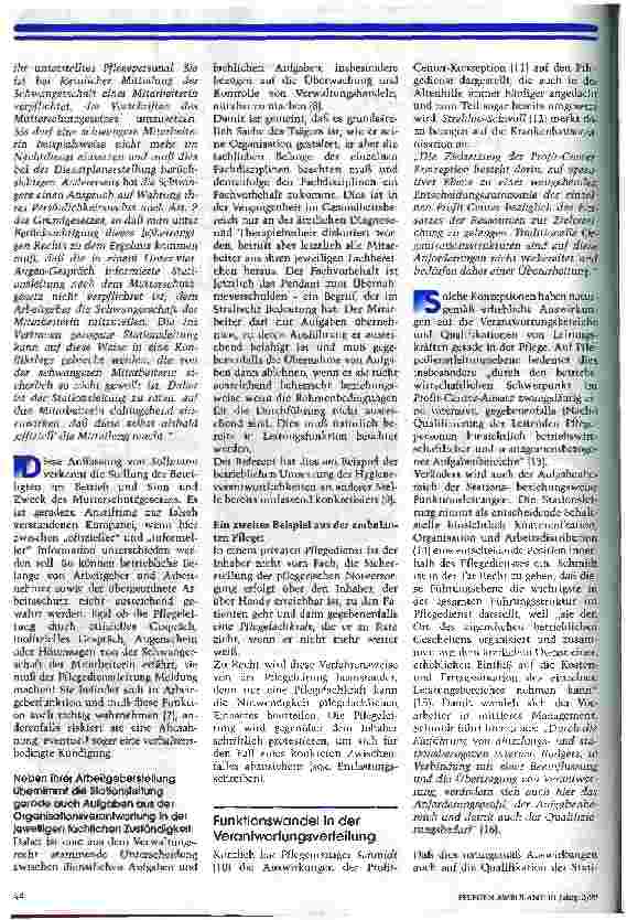 Vorschauseite 3: Rechtsstellung er Pflegeleitung in modern geführten Gesundheitseinrichtungen