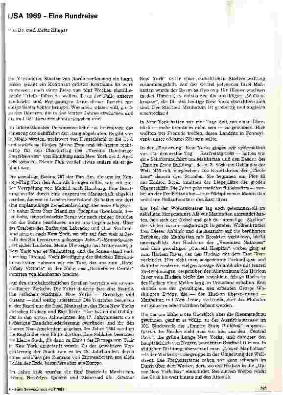 Vorschauseite 1: USA 1969 - Eine Rundreise