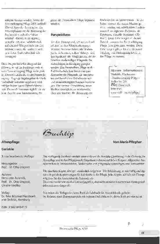 Vorschauseite 4: Fernstudiengang Pflege an der FH Jena