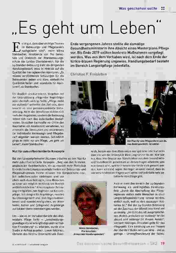 Vorschauseite 1: Es geht um Leben