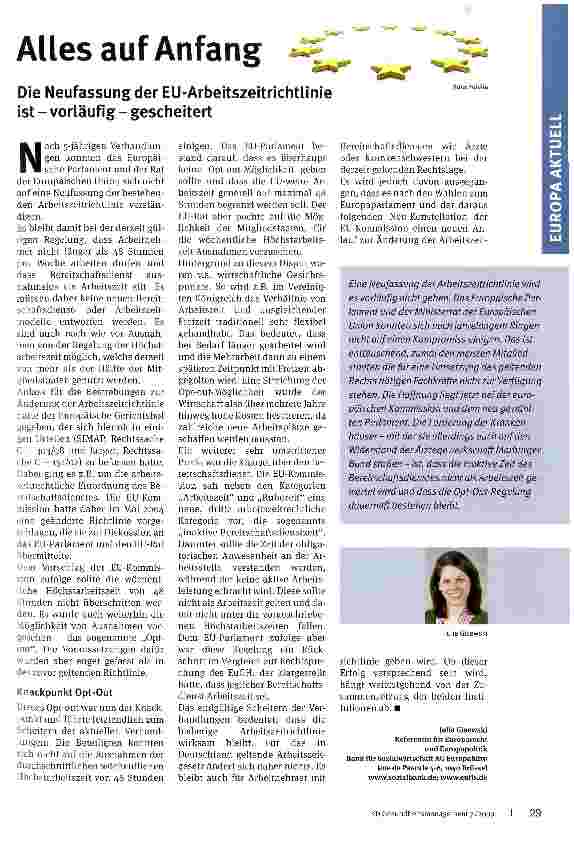 Vorschauseite 1: Alles auf Anfang