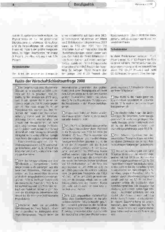 Vorschauseite 2: Wirtschaftlichkeitsumfrage