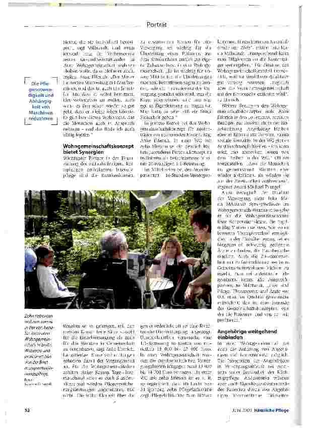 Vorschauseite 3: Häusliche lntensivpflege:„Renafan Intensiv setzt erfolgreich auf Betreute Wohngemeinschaften„Menschen unabhängig von Pflege machen