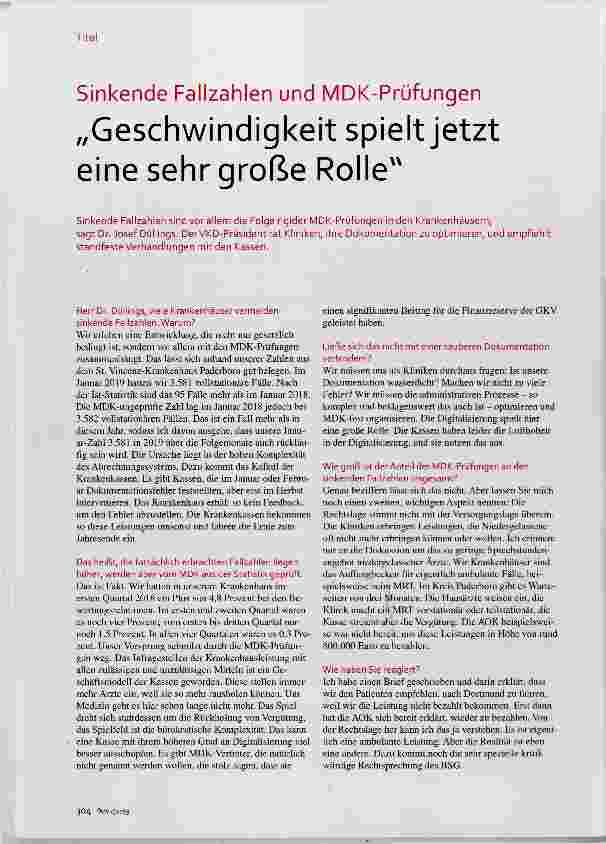 Vorschauseite 1: Geschwindigkeit spielt jetzt eine sehr große Rolle