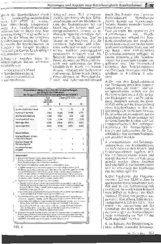 Vorschauseite 4: Meinungen und Aspekte zum Betriebsvergleich Krankenhäuser Vergleichbarkeit der Krankenhäuser in der BRD