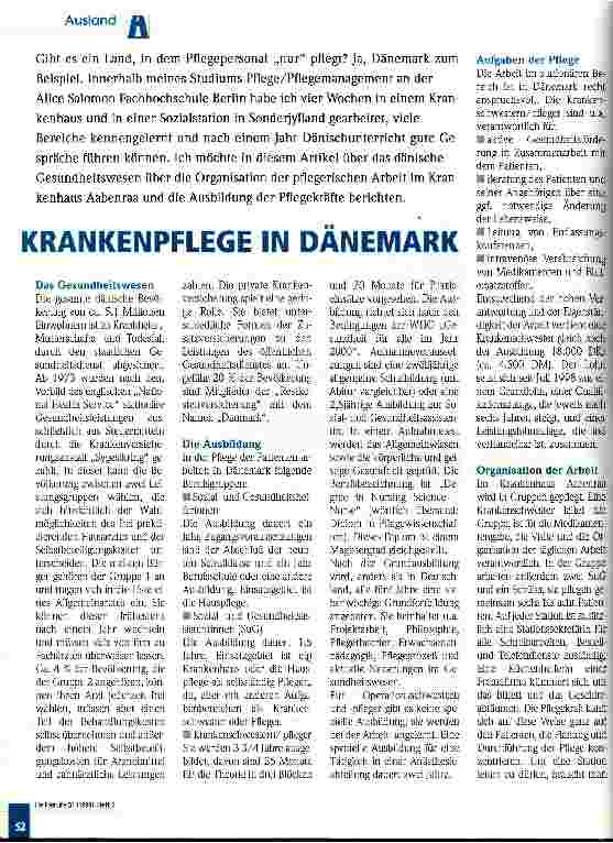 Vorschauseite 1: Krankenpflege in Dänemark